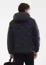 Abrigo Anorak Hyper Navy Talla M Hombre Mango