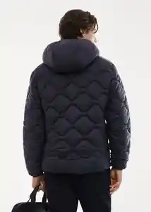 Abrigo Anorak Hyper Navy Talla M Hombre Mango