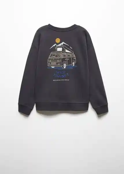 Sudadera Camp Antracita Talla 12 Niños Mango