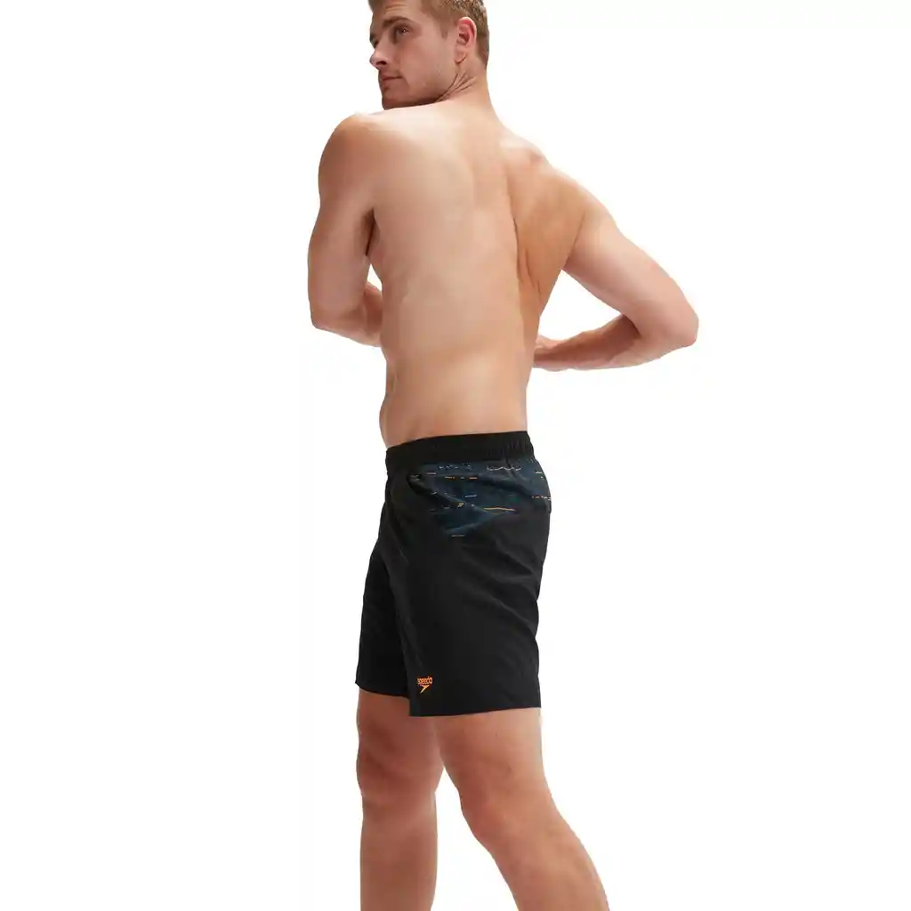 Pantaloneta Xpress Lite Sport Panel 16 Pulgadas Hombre Negro-l