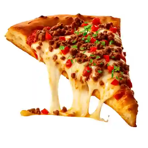 Porción de pizza mexicana