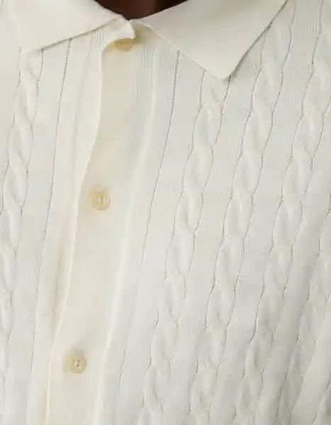 Suéter Tejido Hombre Blanco Talla SMALL 2086106 American Eagle