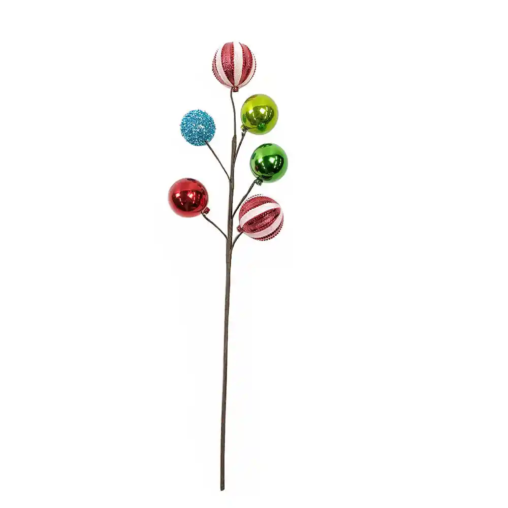 Pick Esferas Happy Xmas Krea
