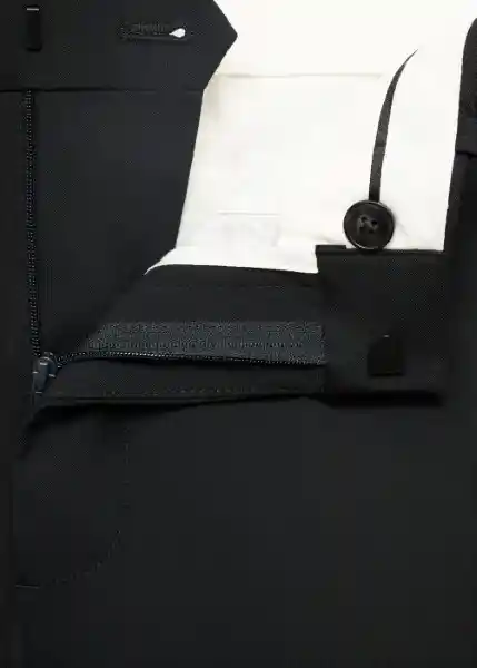 Pantalón Paris Negro Talla 40 Hombre Mango