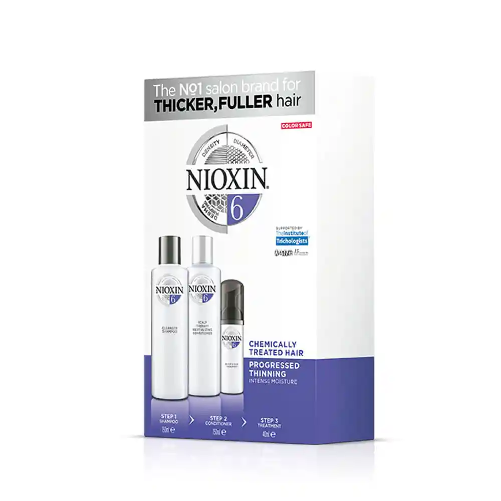 Nioxin Kit Shampoo + Acondicionador + Tratamiento Sys6