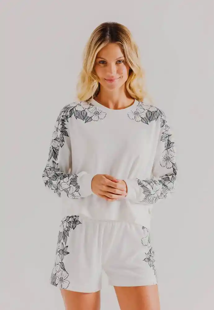 Buzo Pijama M-blanco