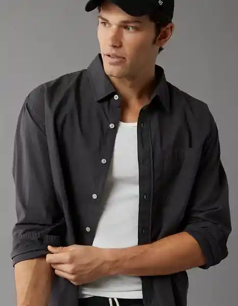 Camisa Hombre Negro Talla X-Large American Eagle 01536296