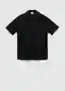 Polo Bonheur Negro Talla XS Hombre Mango