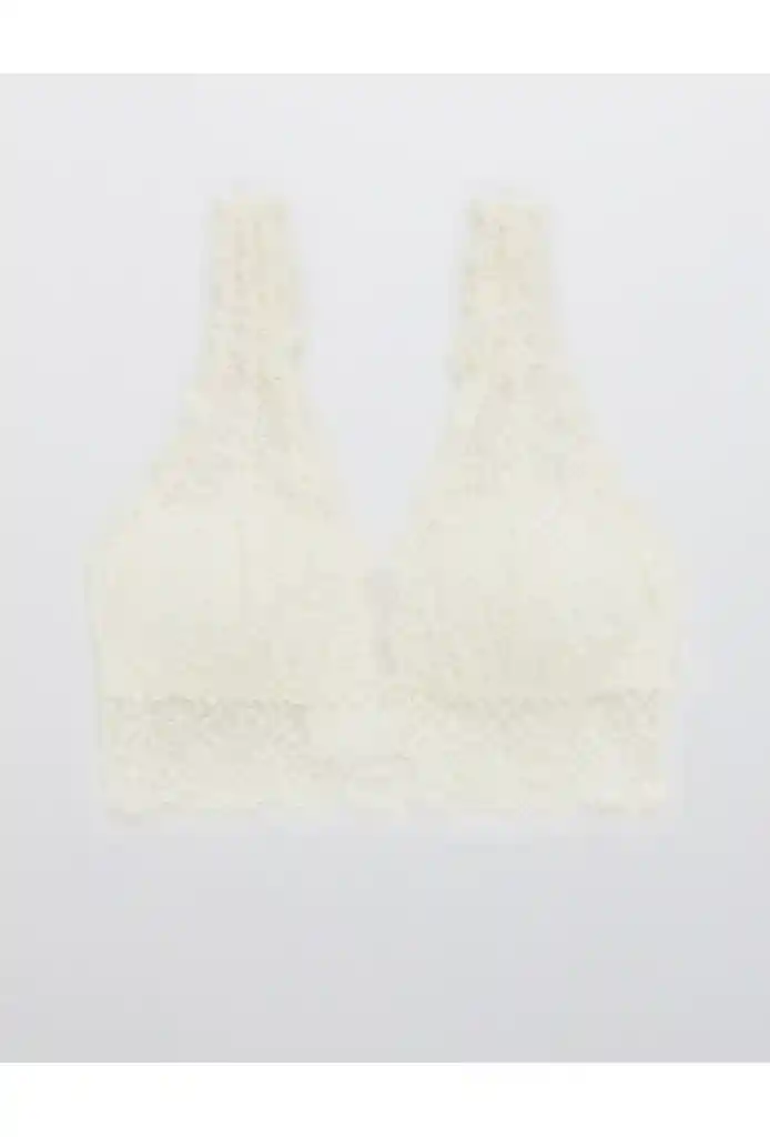 Bralette Blanco Talla Large Aerie American Eagle