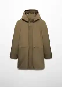Abrigo Parka Space Khaki Talla L Hombre Mango