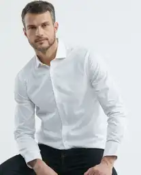 Camisa Premium Twill Blanco Talla Xl Hombre Chevignon