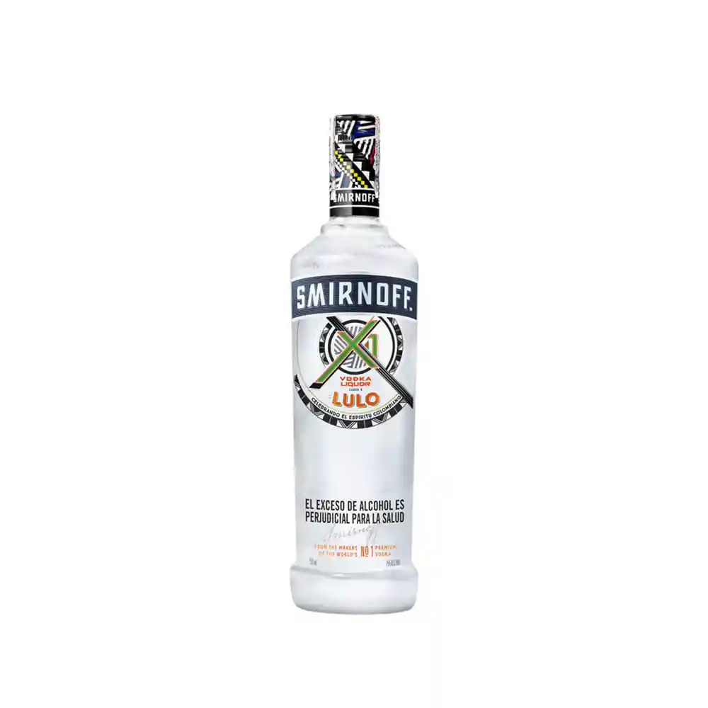 Smirnoff Vodka X1 Shots Sabor A Lulo 750 ML