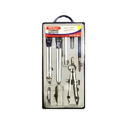 Offi-Esco Compas de Precisión Metálico + 8 Accesorios OE 290