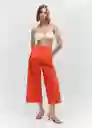 Pantalón Pope Naranja Talla 42 Mujer Mango