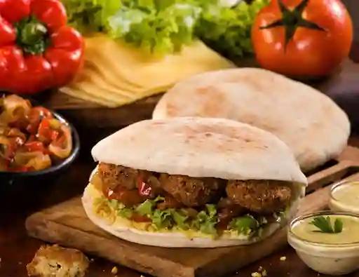 Sándwich de Pollo-falafel