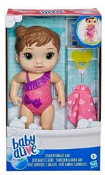 Baby Alive Muñeca Bebé Chapoteos y Abrazos Cabello Rubio