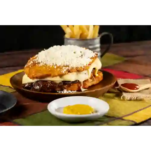 Hamburguesa Patacón de Pollo