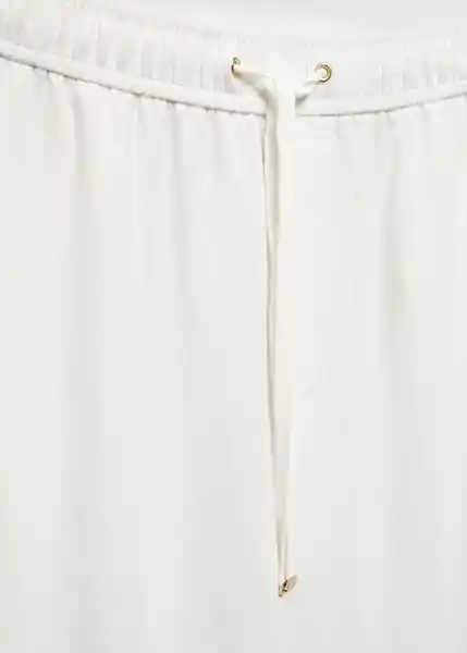 Pantalón Mogambo-W Offwhite Talla XL Mujer Mango