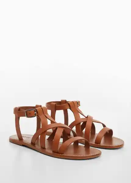 Sandalias Aura Cuero Talla 36 Niñas Mango