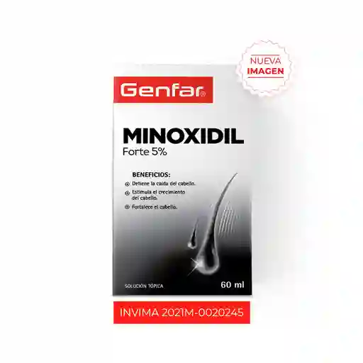 Minoxidil forte 5% Solución Tópica Genfar