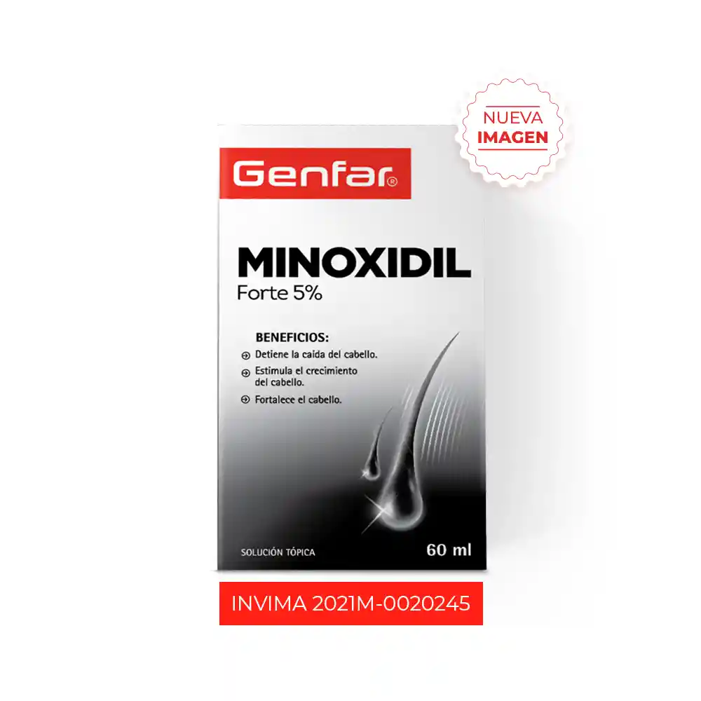 Minoxidil forte 5% Solución Tópica Genfar