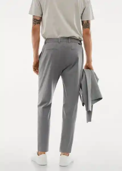 Pantalón Bologna Gris Claro Vigoré Talla 46 Hombre Mango