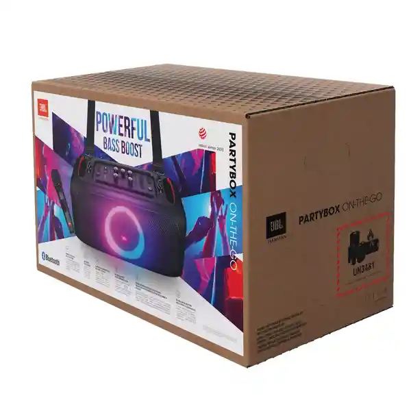 Jbl Altavoz Portátil Partybox go Con Luces y Micrófono