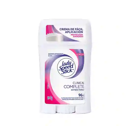 Lady Speed Stick Desodorante en Crema Clinical Complete Antibacterial en Crema