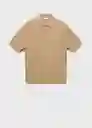 Polo Paule Beige Talla S Hombre Mango