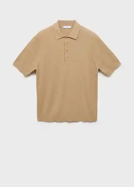 Polo Paule Beige Talla S Hombre Mango
