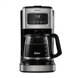 Cafetera 12 Tazas Programable Con Pantalla Tactil Oster 2196292