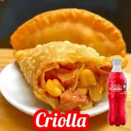Combo Empanada Criolla + Kola Román Original 400ML