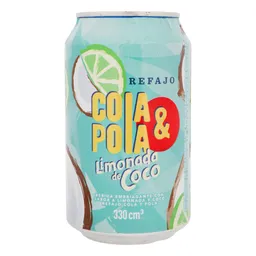 Cola & Pola Bebida Refajo Sabor Limonada de Coco