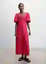 Vestido Fermin Fucsia Talla 18 Mujer Mango