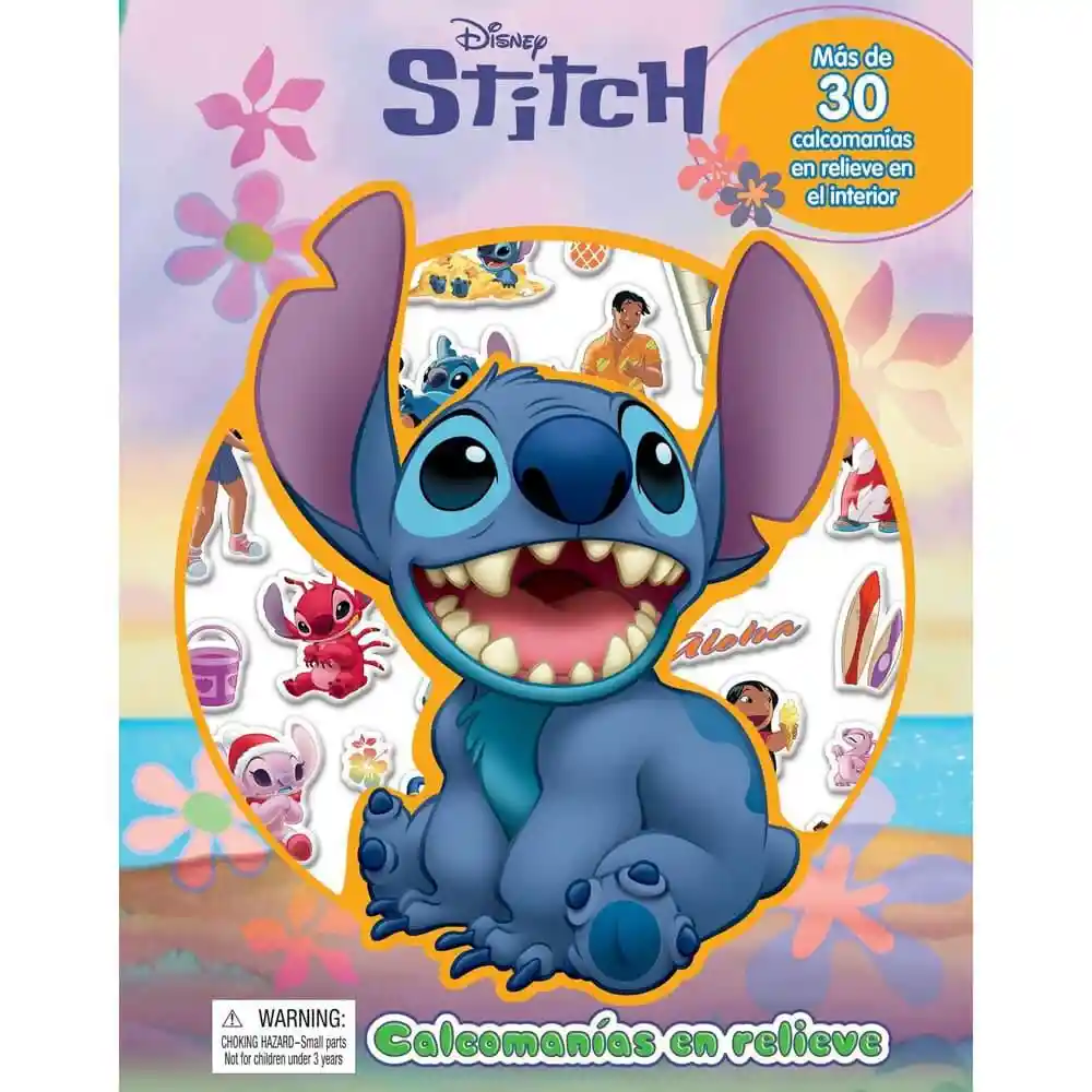 Disney Stitch Calcomanias en Relieve Phidal Publishing
