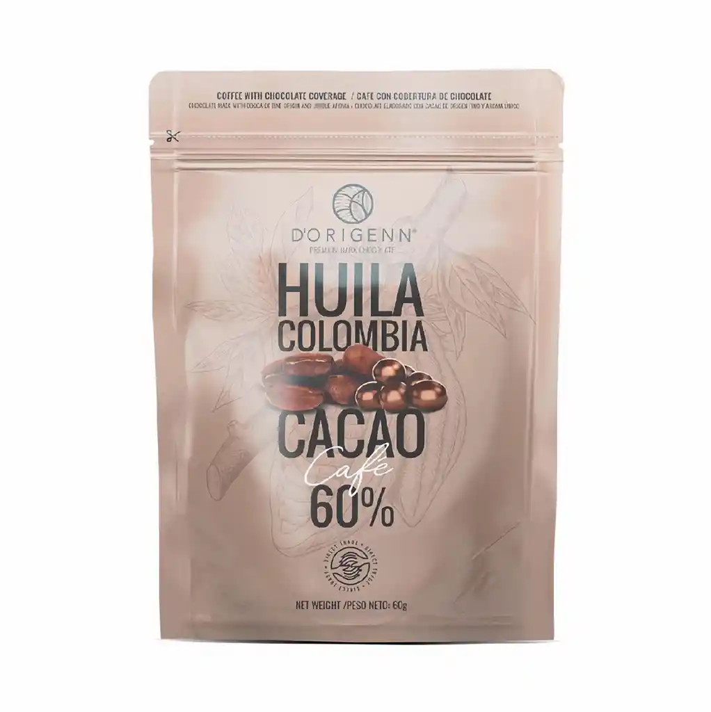 Dorigenn Café Cubierto Con Chocolate 60 g