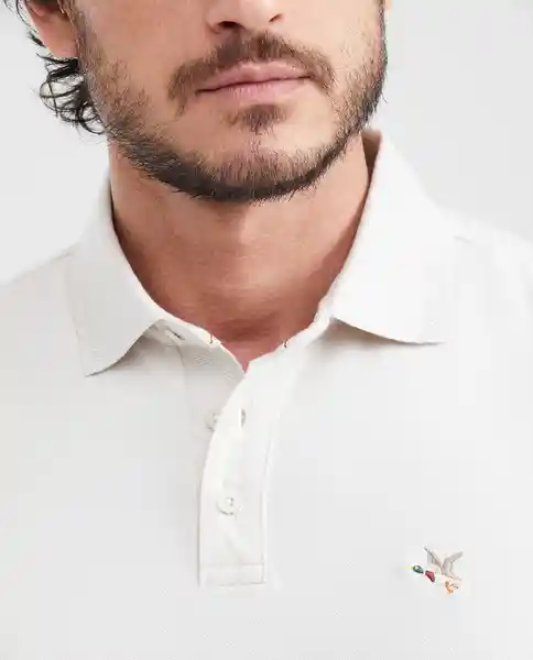 Camiseta Polo Summer Jacquard Crudo Ballueca Claro L Chevignon