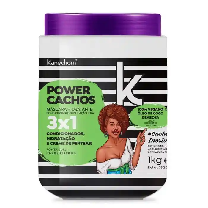 KANECHOM Máscara Hidratante Capilar Power Cachos 
