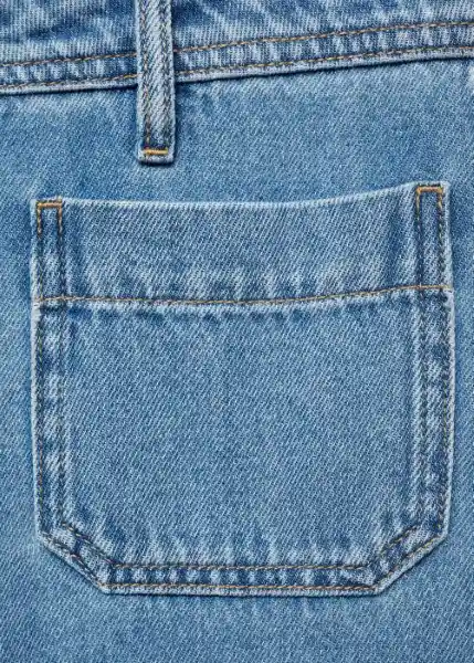 Jean Emma Tejano Medio Talla 36 Mujer Mango