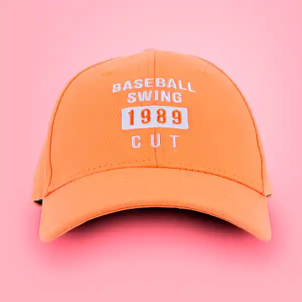 Gorra de Béisbol Serie 1989 Naranja Miniso