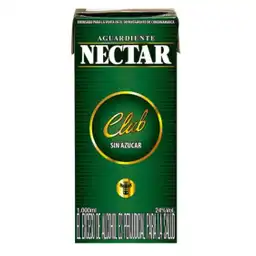 Nectar Aguardiente Club Verde Sin Azúcar