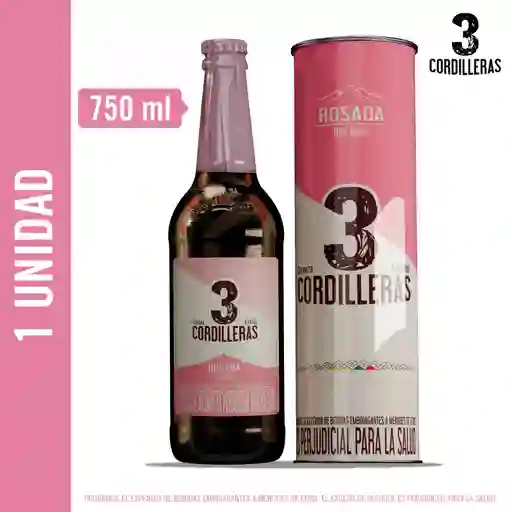 Cerveza 3 Cordilleras Rosada 750ml Edición Especial