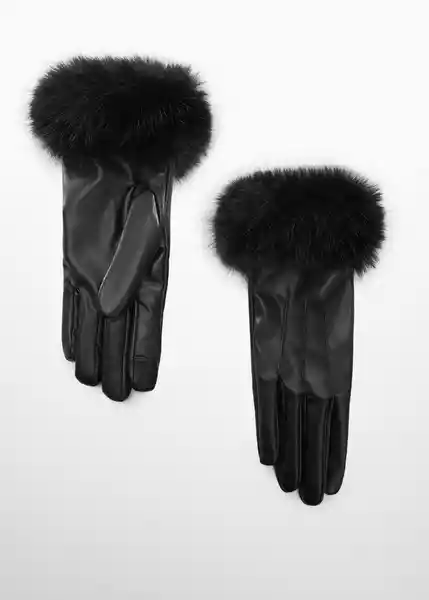 Guantes Ottob Negro Talla M Mujer Mango