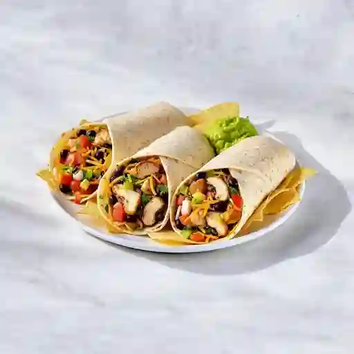 Uburrito De Pollo Con Champinones X3