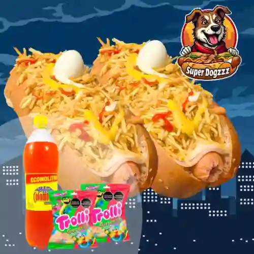 Dogz Pareja (2dogz + 2gomas + Gaseosa1l)