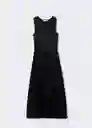 Vestido Caldera-A Negro Talla L Mujer Mango