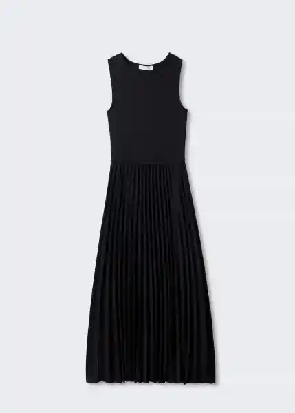 Vestido Caldera-A Negro Talla L Mujer Mango