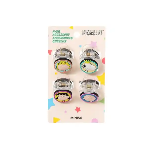 Set de Pinzas Para Cabello Snoopy Miniso