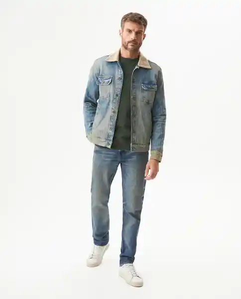 Chaqueta Trucket Azul Cristalino Claro T M Masculino Chevignon