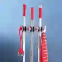 Triple Clean Soporte Para Trapero y Escobas 5 Puestos